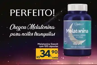 Coop Melatonina Geovit com 120 capsulas oferta