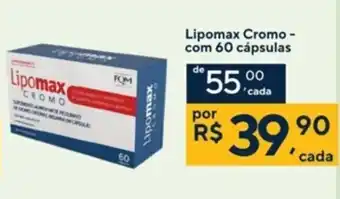 Lipomax Cromo - com 60 capsulas