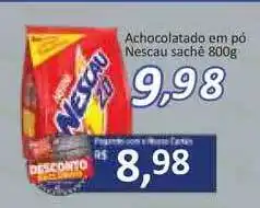 Supermercados Savegnago Achocolatado Em Pó Nescau Sachê 800g oferta