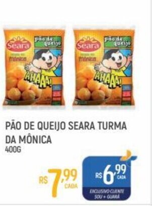 Pao de Queijo Seara Turma da Monica 400g
