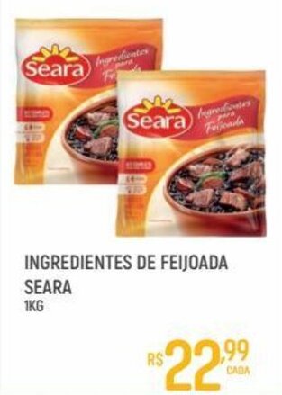 Supermercado Guará Ingredients de Feijoada Seara 1kg oferta