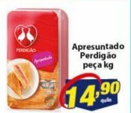 Vencedor Atacadista Apresuntado Perdigao peca 1kg oferta