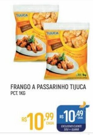 Supermercado Guará Frango a Passarinho Tijuca 1kg oferta