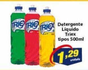 Vencedor Atacadista Detergente Liquido Triex tipos 500ml oferta