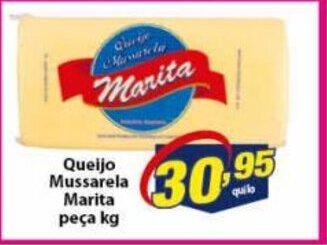 Vencedor Atacadista Queijo Mussarela Marita peca 1kg oferta
