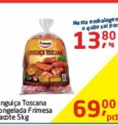 Tenda Atacado Linguiça toscana congelada frimesa oferta