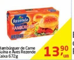 Hambúrguer de carne rezende 672g
