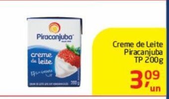 Tenda Atacado Cremes de leite piracanjuba 200g oferta