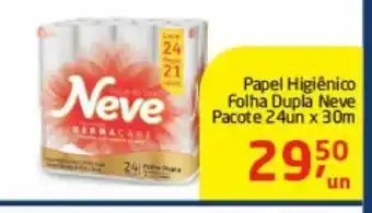 Tenda Atacado Papel higiênico folha dupla neve 24un. x 30m oferta