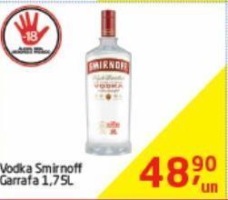 Tenda Atacado Vodka smirnoff 1,75l oferta