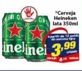 Vencedor Atacadista Cerveja Heineken lata 350ml oferta