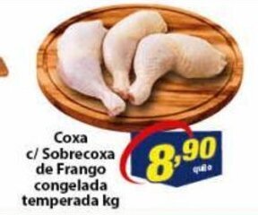 Vencedor Atacadista Coxa c/ Sobrecoxa de Frango congelada temperada 1kg oferta