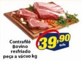 Vencedor Atacadista Contrafile Bovino resfriado peca a vacuo 1kg oferta