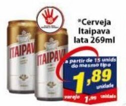 Vencedor Atacadista Cerveja Itaipava lata 269ml oferta