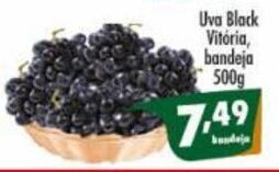 Vencedor Atacadista Uva Black Vitoria bandeja 500g oferta