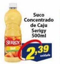 Vencedor Atacadista Suco Concentrado de Caju Serigy 500ml oferta