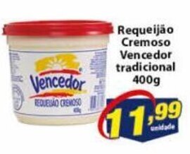 Vencedor Atacadista Requeijao cremoso Vencedor tradicional 400g oferta