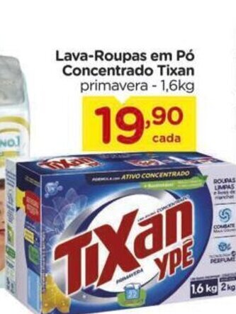 Carrefour Lava roupas em po Concentrado Tixan 1.6kg oferta