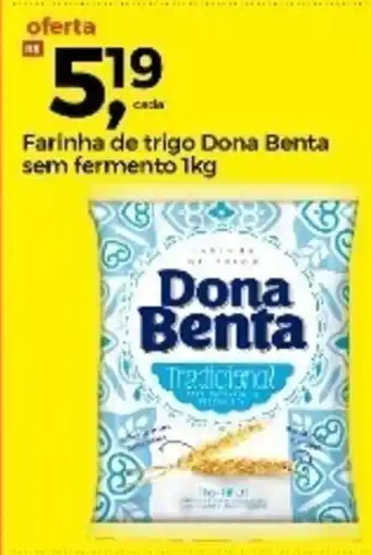 Farinha de trigo Dona Benta sem Fermento 1kg