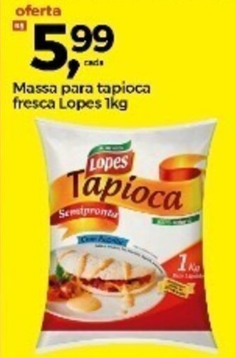 Massa para Tapioca Fresca Lopes 1kg