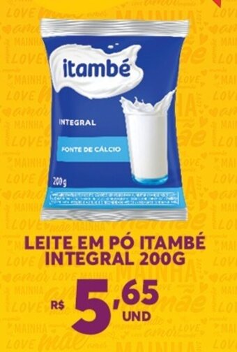 Atacadão Centro Sul Leite em po Itambe integral 200g oferta