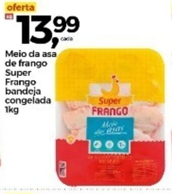 Frangolândia Meio da Asa de Frango Super Frango bandeja congelada 1kg oferta