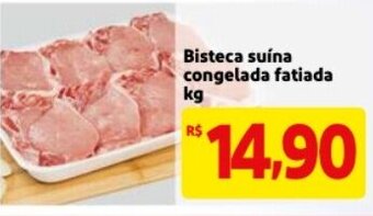 Mercado Extra Bisteca Suina congelada fatiada 1kg oferta