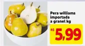 Mercado Extra Pera Williams Importada a granel 1kg oferta