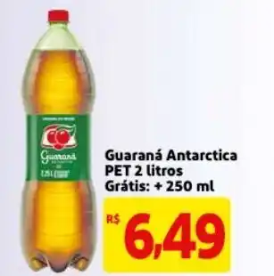 Mercado Extra Guarana Antarctica Pet 2L Gratis + 250ml oferta