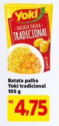 Mercado Extra Batata Palha Yoki tradicional 105g oferta