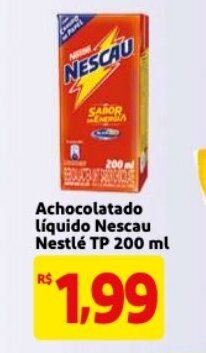 Mercado Extra Achocolatado liquido Nescau Nestle TP 200ml oferta