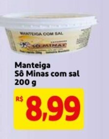 Mercado Extra Manteiga So Minas com sal 200g oferta