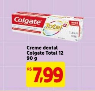 Mercado Extra Creme Dental Colgate Total 12 90g oferta