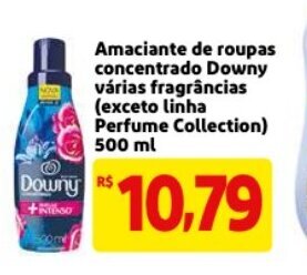 Mercado Extra Amaciante de roupas Concentrado Downy varias fragrancias 500ml oferta