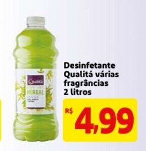 Mercado Extra Desinfetante Qualita varias fragrancias 2L oferta