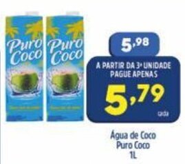 Arena Atacado Agua de Coco Puro Coco 1L oferta