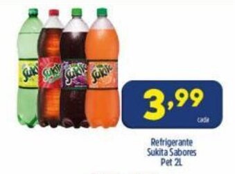Arena Atacado Refrigerante Sukita sabores 2L oferta