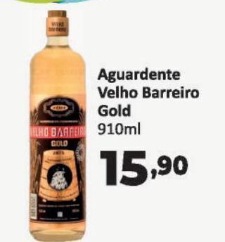 Aguardente velho barreiro 910ml