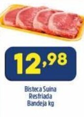 Arena Atacado Bisteca Suina Resfriada Bandeja 1kg oferta