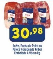 Arena Atacado Acem, Ponta de Peito ou Paleta Porcionado Friboi Embalado a vacuo 1kg oferta