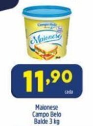 Arena Atacado Maionese Campo Belo Balde 3kg oferta
