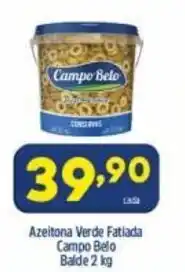 Azeitona Verde Fatiada Campo Belo Balde 2kg