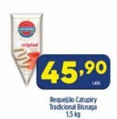 Arena Atacado Requeijao Catupiry Tradicional Bisnaga 1.5kg oferta