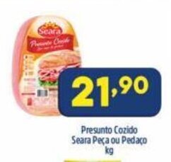 Presunto Cozido Seara peca ou Pedaco 1kg