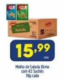 Molho de Salada Ekma com 42 Saches 18g cada