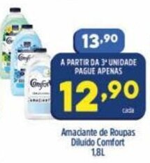 Arena Atacado Amaciante de Roupas Diluido Comfort 1.8L oferta