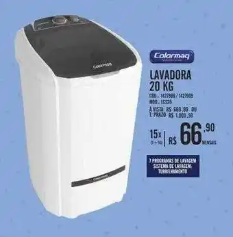 Zema Lavadora 20 Kg Colormaq oferta