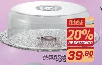 GBarbosa Boleira de vidrio c/tampa riviera oferta