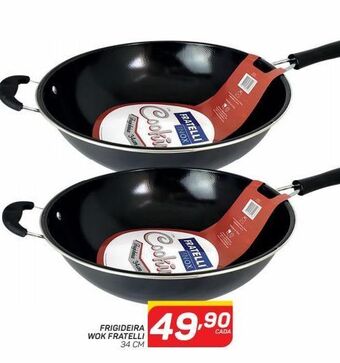 Frigideira wok fratelli 34 cm