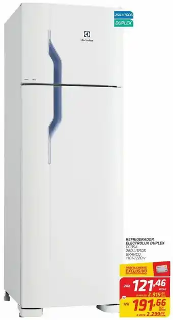 Refrigerador electrolux duplex dc35a 260 litros 220 v